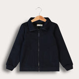 קפוצ'ון עם בטנת קטיפה - נייבי