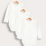 שלישיית בגדי גוף ניקי - לבן