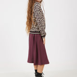 ז'קט בומבר מנומר - בורדו