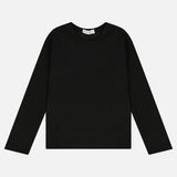 חולצת בייסיק ריב - שחור