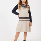 שמלת סריג עם דוגמה - אבן