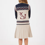 שמלת סריג עם דוגמה - אבן