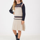 שמלת סריג עם דוגמה - אבן