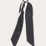 גומי פפיון מודפס - שחור