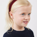 קשת קטיפה בגימור קרושה - בורדו