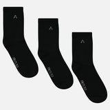 שלישיית גרבי בנים - שחור