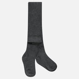 גרביון כותנה חלק - אפור