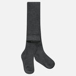 גרביון כותנה חלק פסטל - אפור 13-15