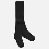 גרביון כותנה חלק - שחור