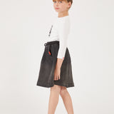 טישרט עם הדפס קידמי - שחור 06