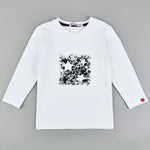 טישרט עם הדפס קידמי - שחור 12