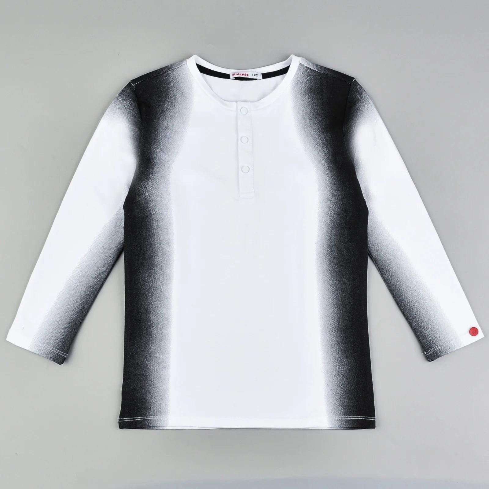 טישרט עם הדפס אומברה - שחור 20