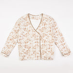 חולצה ארוכה  טקסטורה בנים - בז׳ 14