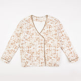 חולצה ארוכה  טקסטורה בנים - בז׳ 14