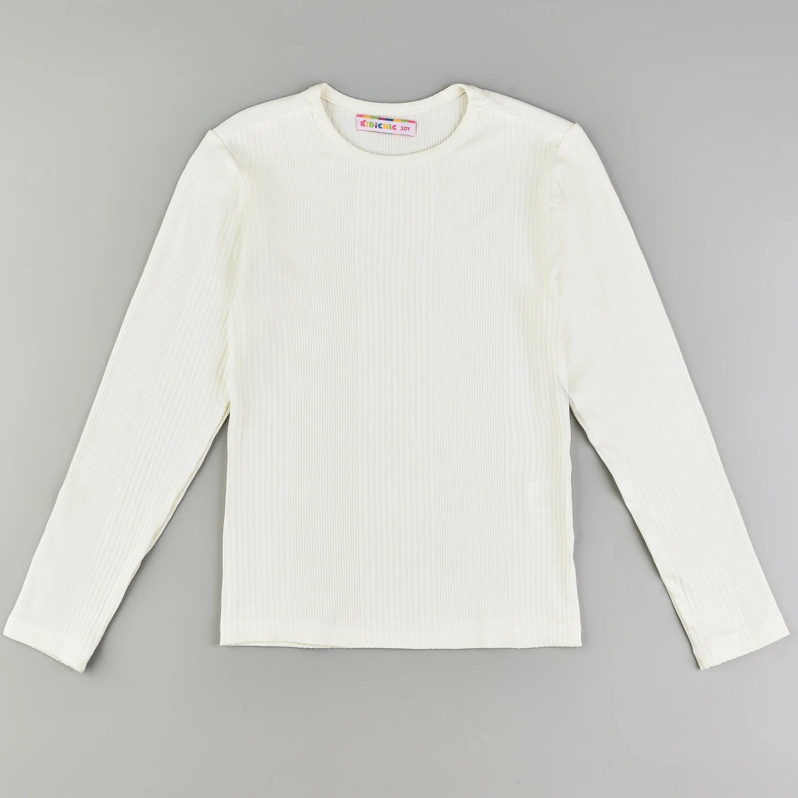 חולצת בסיס ריב   - Milk 20