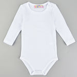 בגד גוף שרוול ארוך - לבן 18-24