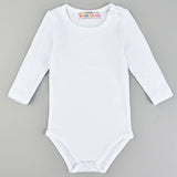 בגד גוף שרוול ארוך - לבן 18-24