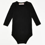 בגד גוף שרוול ארוך - שחור 18-24