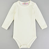 בגד גוף שרוול ארוך - שמנת