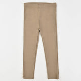 טייץ ארוך במראה ג'ינס - בז'