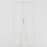 טייץ ארוך במראה ג'ינס - לבן