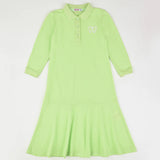 שמלת פולו פיקה אתר - צהוב 12