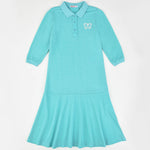 שמלת פולו פיקה אתר - כחול 12