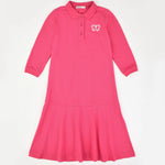 שמלת פולו פיקה אתר - ורוד 12