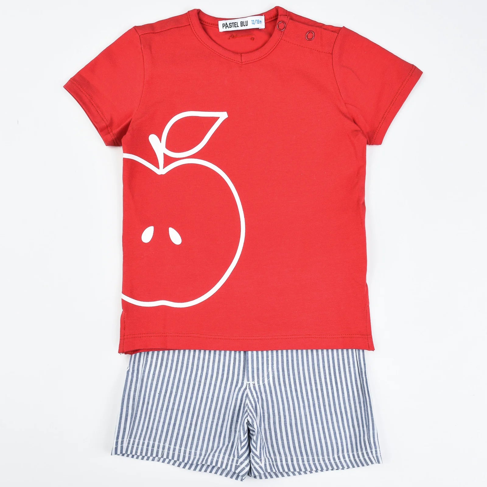 סט בייבי בנים תפוח - אדום 4