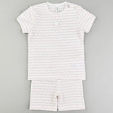 סט בייבי בד צקים - ורוד 30-36