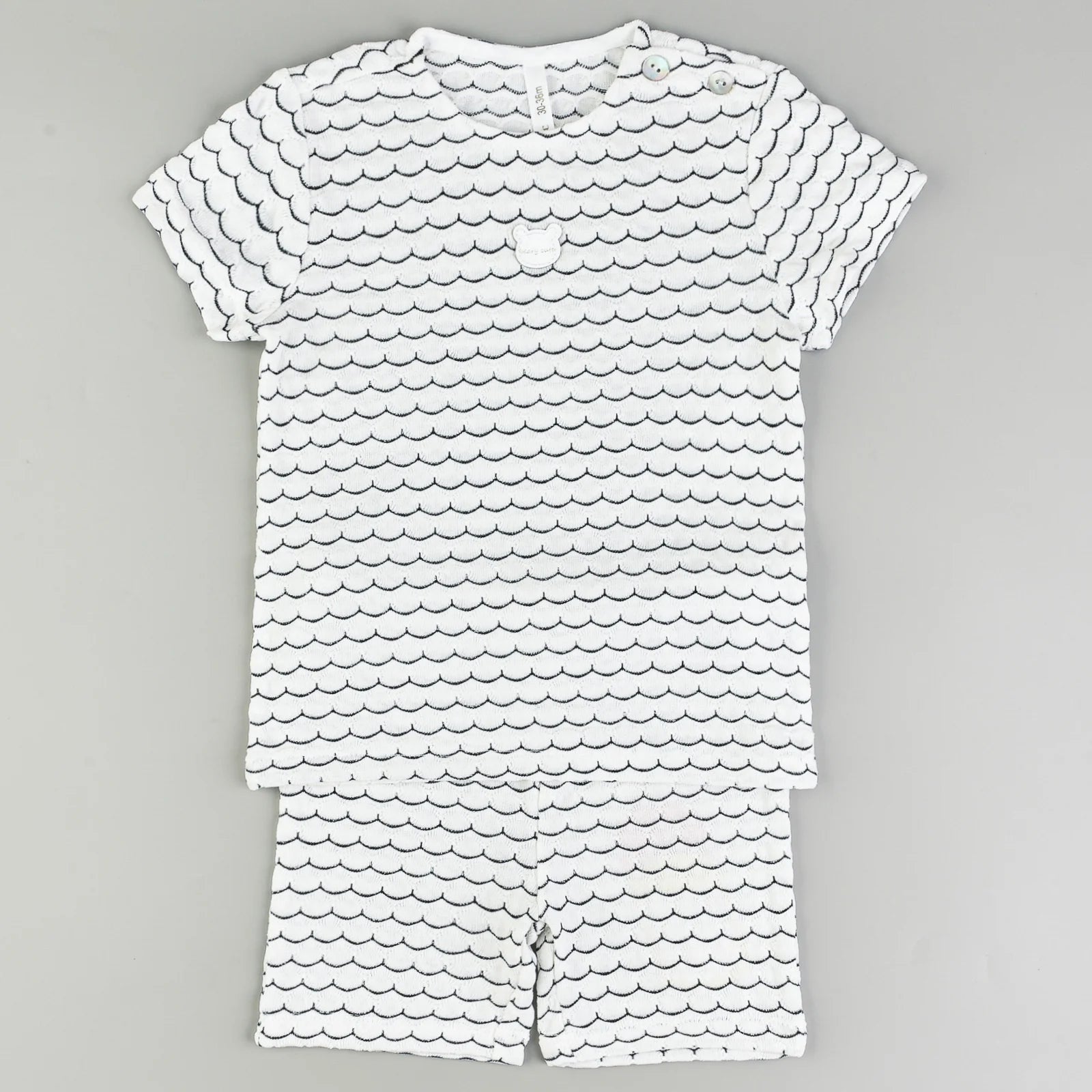 סט בייבי בד צקים - שחור 30-36