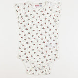 בגד גוף פרחוני - אדום