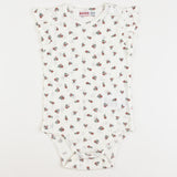 בגד גוף פרחוני - אדום 18-24