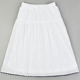 חצאית מבד תחרה - כחול 18