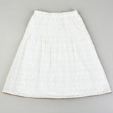 חצאית מבד תחרה - בז׳ 18