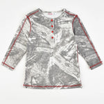 חולצת טי די עם פלטלוקים - אפור 18