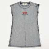 ג'ינס ווש אוברול - אפור 4