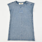 ג'ינס ווש אוברול - כחול 4