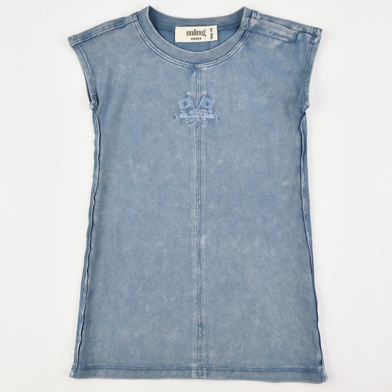 ג'ינס ווש אוברול - כחול 4