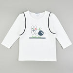 חולצת באולינג - נייבי 18