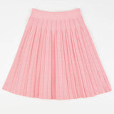 חצאית סריג קפלים - ורוד 7