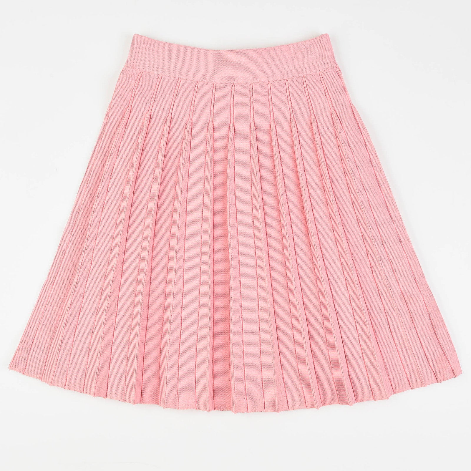חצאית סריג קפלים - ורוד 7