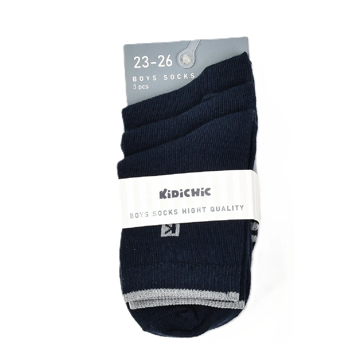 שלישיית גרבי בנים בייסיק - נייבי 35-38