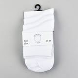 שלישיית גרביים לבנות - לבן 35-38