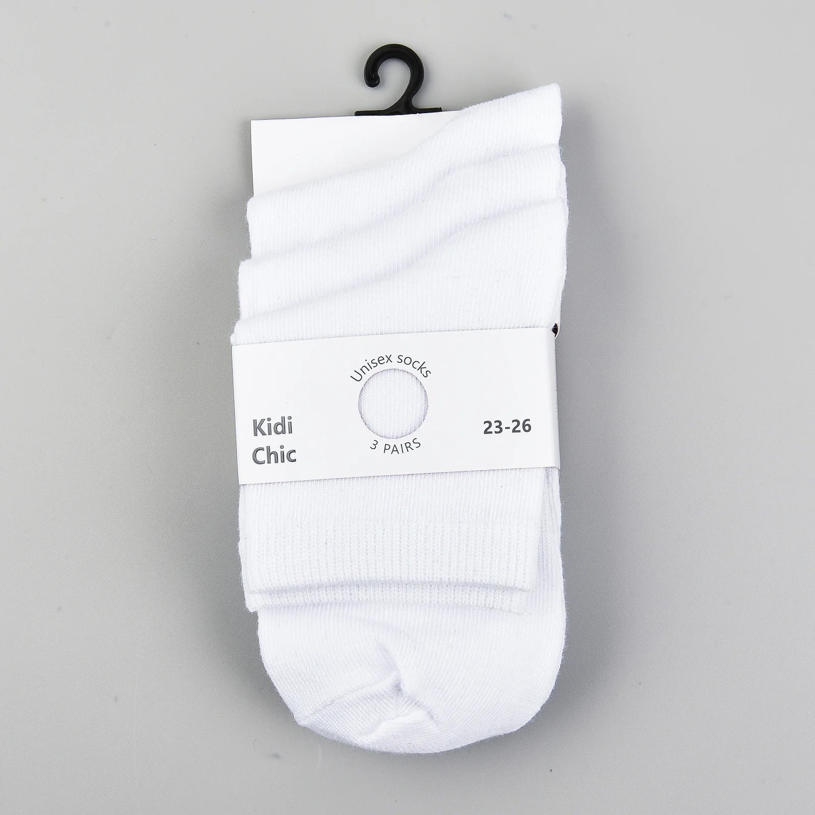 שלישיית גרביים לבנות - לבן 35-38