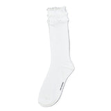 גרבי ברך תלתלים - לבן 3-5Y