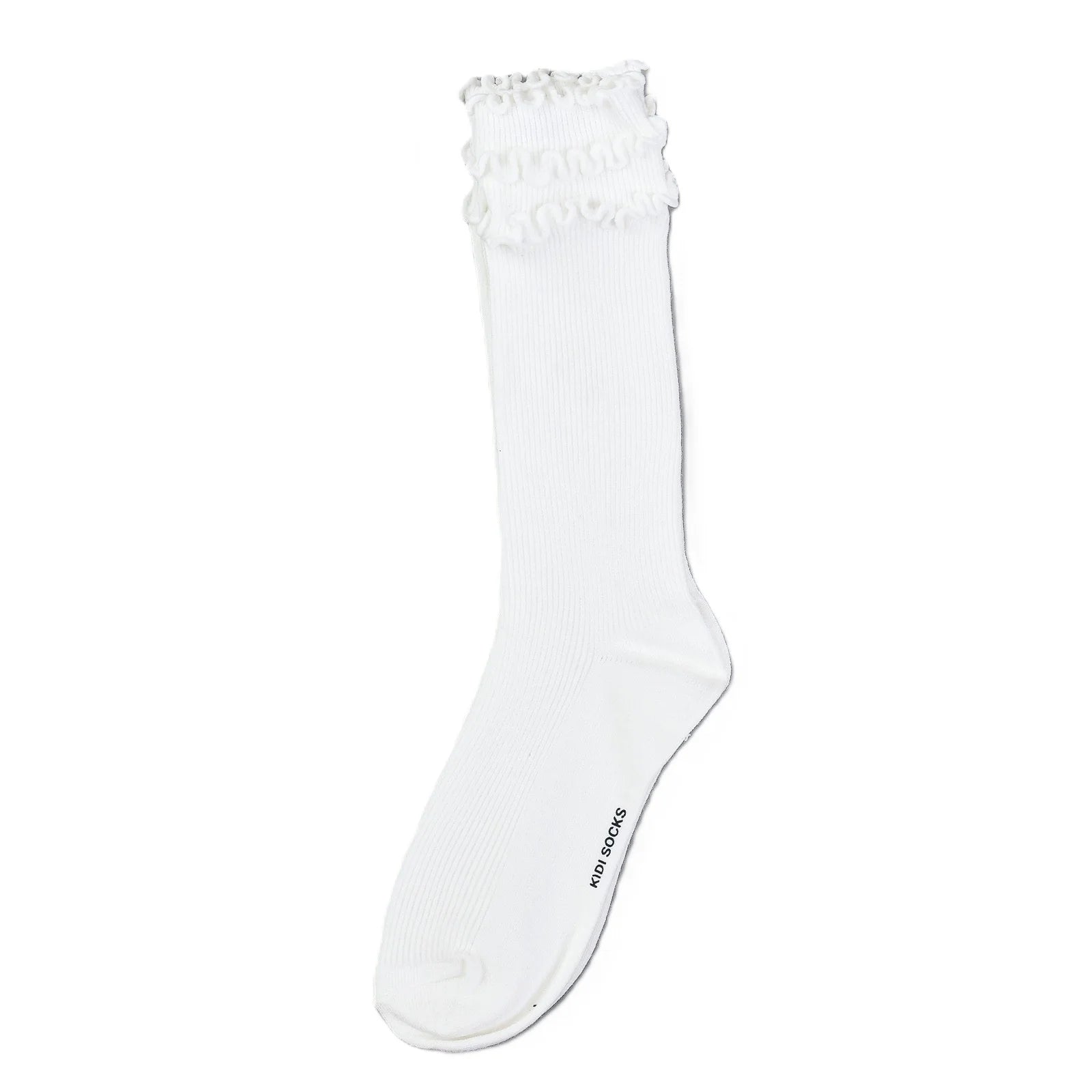 גרבי ברך תלתלים - לבן 3-5Y