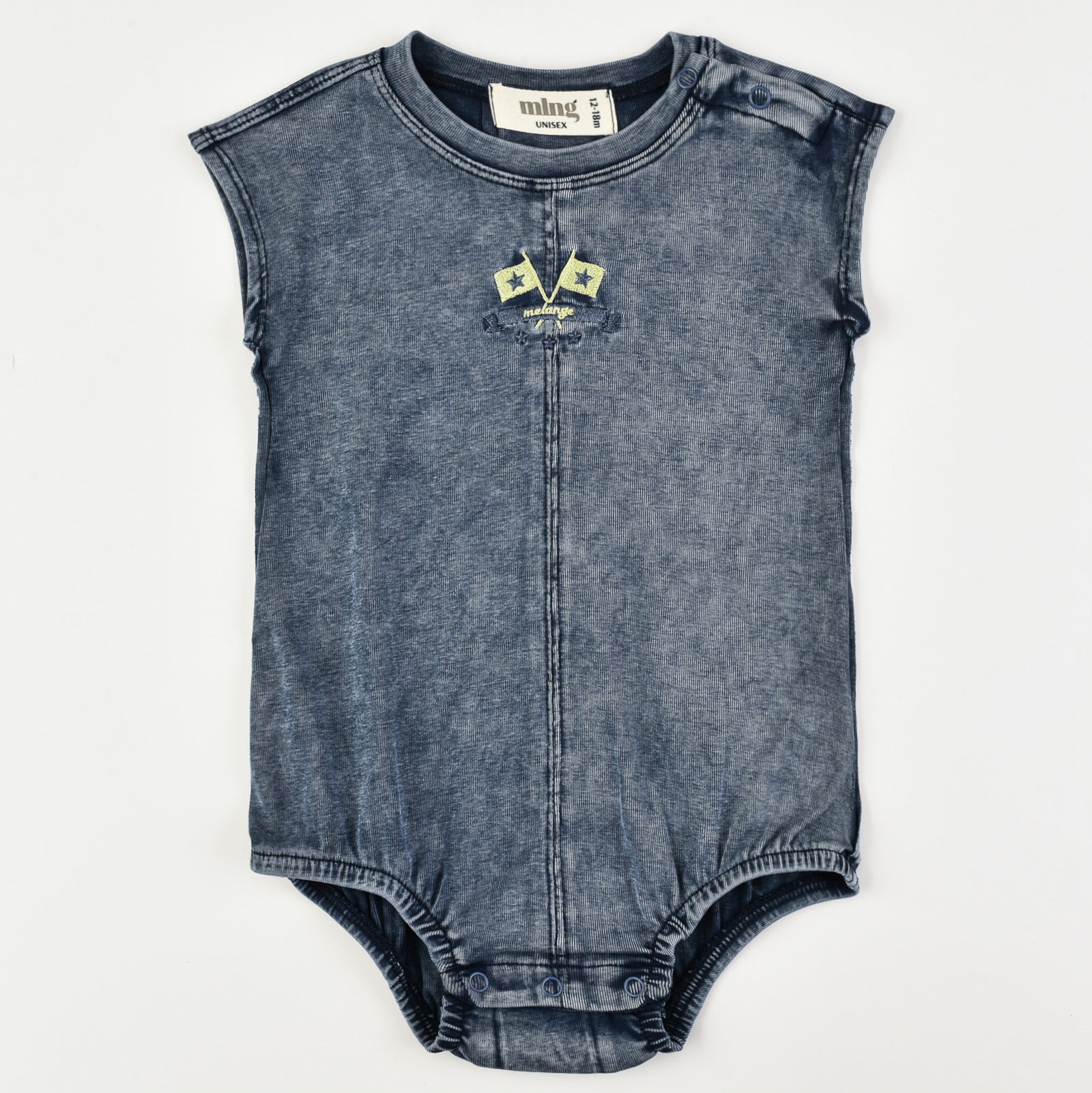 ג'ינס ווש אוברול - נייבי 09-���