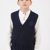 אפודת סריג מעטפת - נייבי