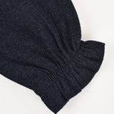 שמלה עם צווארון רקמה - נייבי